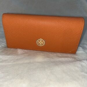 NWOT Tory Burch Orange Sunglasses Reading Glasses Hard Case - Case Only
